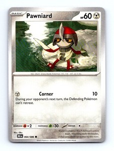 #64 2025 Pokemon Black Bolt _ Pawniard BASE