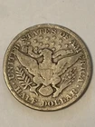 1896 Barber Half Dollar Silver Circulated Business Strike Uncertified US Coin