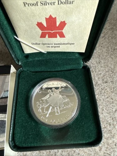 2001 Royal Canadian Mint, National Ballet of Canada Silver Proof Dollar, w/ Case