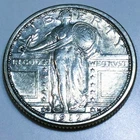 1917-S Type 1 Standing Liberty Quarter Beautiful AU/BU Coin Rare Date