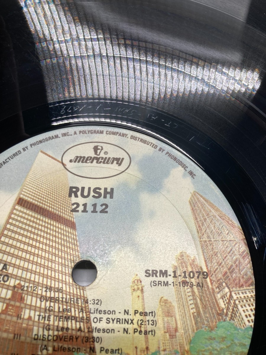 Rush 2112 Vintage Vinyl LP 1976 Mercury Record SRM-1-1079 | eBay