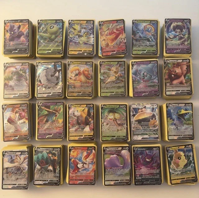 Lot de 100 cartes Pokémon – 1 Ultra Rare garantie (voir description) - Photo 1/1