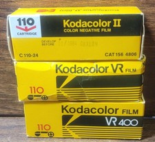 3 Kodak 110 Kodacolor VR 200 , VR 400  110 Color Film Exp. 84-85 Sealed READ