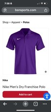 Nike Men  s Dri-FIT Franchise Polo Purple - LG - CI4470-547