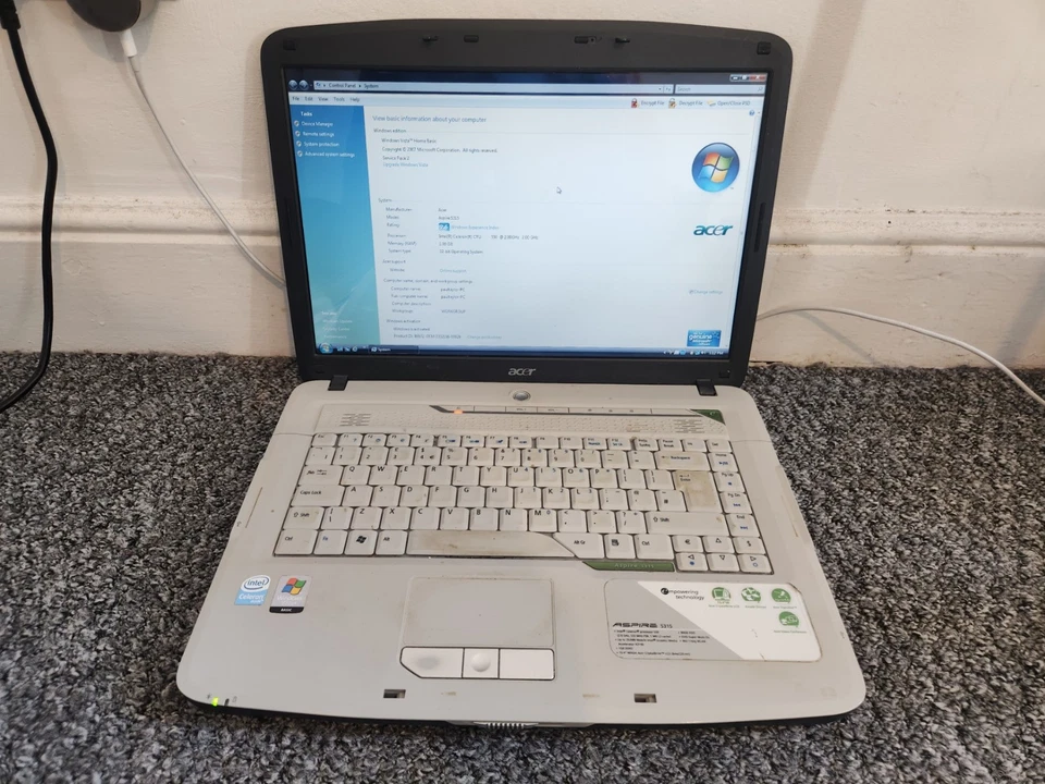 Acer Aspire 5315 - Intel Celeron - 1GB RAM - 64GB HDD - Free P&P - Image 4 of 4