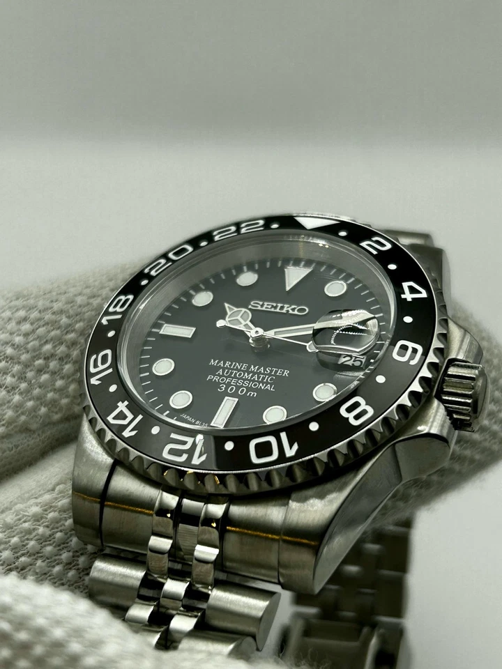 Часы Seiko Mod Bruce Wayne NH35 с автоматическим механизмом юбилейный стиль браслет - Изображение 3 из 4