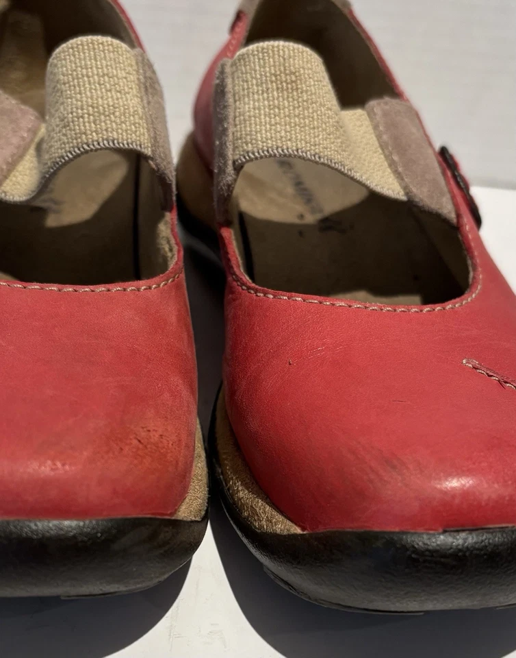 Sapato de Couro ROMIKA Feminino Milla 73 Casual Slip On Mary Jane Vermelho Tamanho EUA 5.5 - Imagem 4 de 4