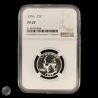 1955 Washington Quarter Proof PF67 NGC -E285