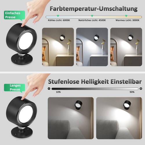 2pcs Battery Operated LED Indoor Wall Lamp with Control - Picture 24 of 24