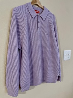 Supreme Small Box Polo Sweater Lavender | eBay