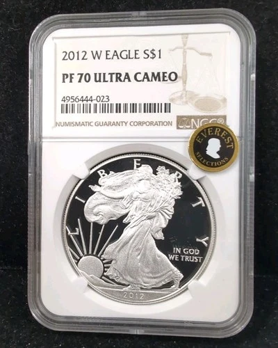 2012-W $1 Proof American Silver Eagle NGC PR 70 Ultra Cameo 4944