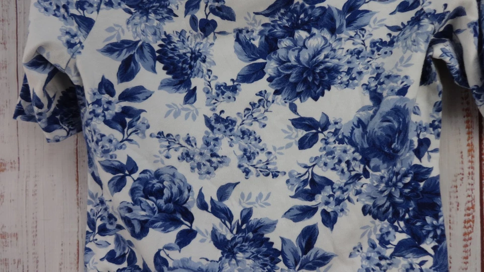 Top Charter Club Luxury Algodón Pima M/P Floral Manga Corta Algodón Pima Foto 4 de 4