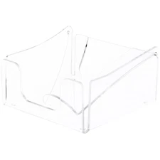 Plymor Clear Acrylic Napkin Holder, 2.875" H x 5.5" W x 5.75" D (For 5" Napkins)
