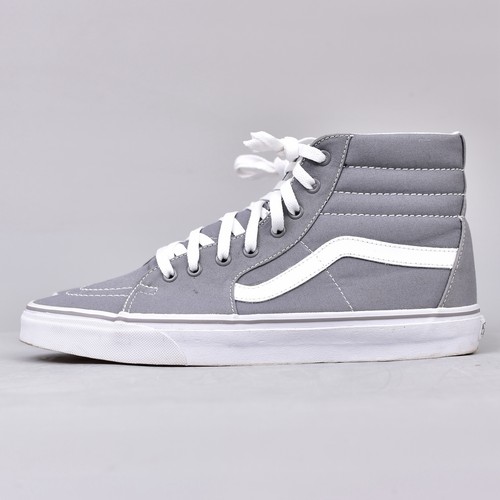 Vans Sk8-Hi Unisex Frost Grey High Top Canvas Shoe Men's 11.5 Worn 1 Time - Picture 4 of 11