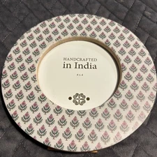 Round Photo Frame Handcrafted in India Floral Design 4x4 Picture Display