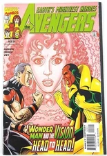 The Avengers #23 Vol. 3 Marvel Comics 1999 Direct Edition VF/NM Sleeve and Board