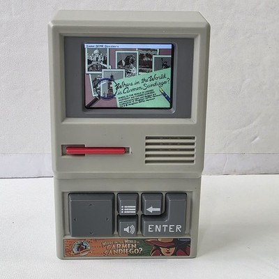 Basic Fun Where in the World is Carmen Sandiego Handheld Electronic Game WORKS