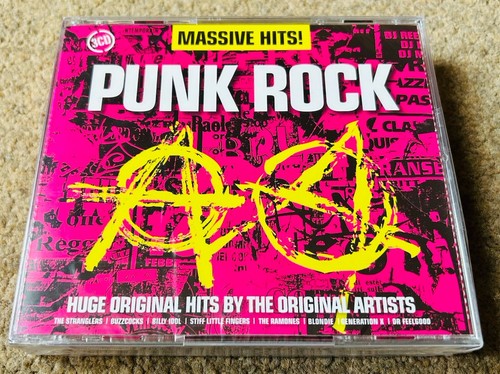 Various Artists – Massive Hits! Punk Rock (2013) 3CD Fat Box Case NEW SEALED - Picture 1 of 2