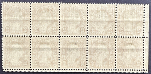 US 1928 Sc# 646 Corner Block of 10 MNH Monmouth Battle Molly Pitcher Overprint - Picture 2 of 2
