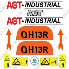 AGT Industrial QH13R Decal Kit Mini Excavator - 7 YEAR OUTDOOR 3M VINYL!