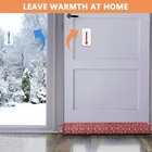 Under Door Draft Stopper Noise Blocker 38 Inches for Door Bottom Red Snowflake — photo 5