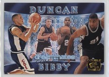 1998 Press Pass Double Threat Promo Dreammates Mike Bibby Tim Duncan #1 HOF r4p