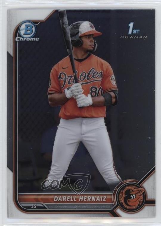 2022 Bowman Chrome Prospects Darell Hernaiz #BCP-27 6b4