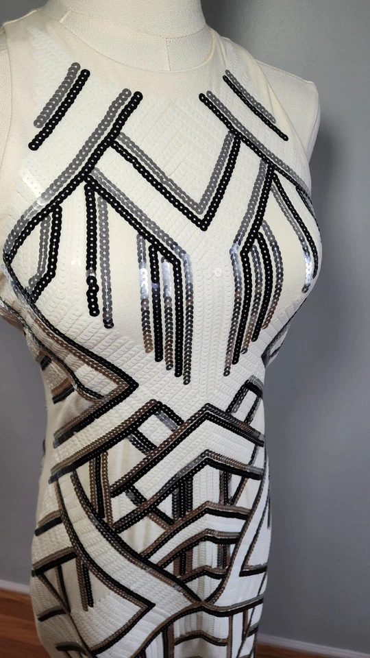 Mini Vestido de Fiesta Express Para Mujer Talla XS Lentejuelas ceñido al cuerpo Cóctel Nuevo con Etiquetas Foto 2 de 4