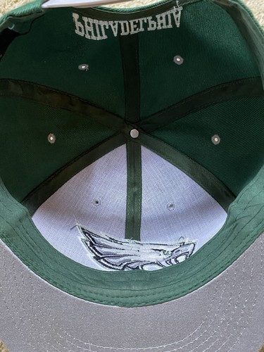 Philadelphia EAGLES NFL Dos Tonos Verde Gris Snapback Sombrero - Imagen 4 de 5