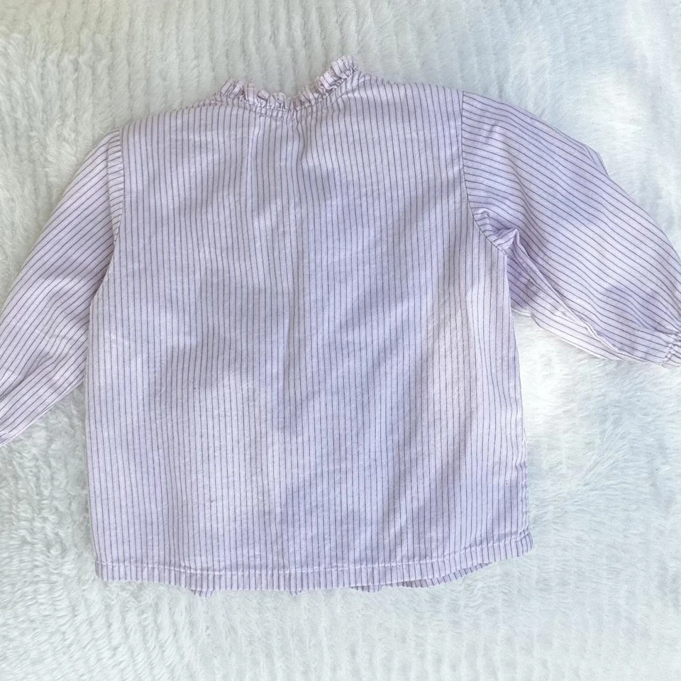 Blusa Camisa Bebé Niña Vintage Benetton Talla 3-6 Meses Foto 2 de 4