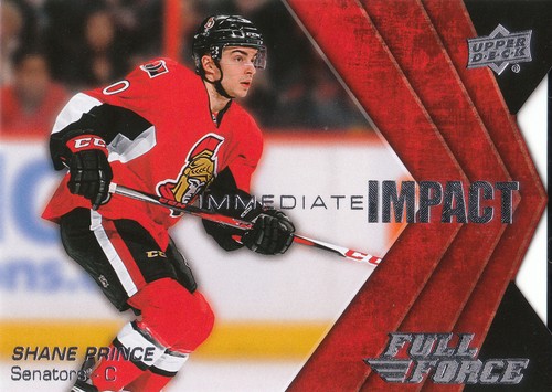 15/16 UPPER DECK FULL FORCE IMMEDIATE IMPACT SHANE PRINCE SENATORS *20893
