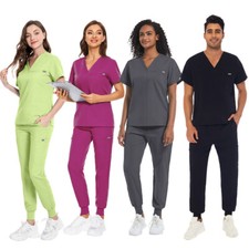Quality Medical Scrub Set - Dentist  Paramedic Uniform Suit
