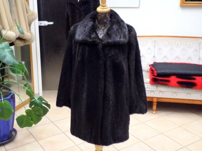 Real Nutria Beaver Fur Winter Jacket by Furrier Master Tungsten Sneeze - 032