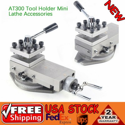 Professional AT300 Tool Holder Mini Lathe Accessory Metal Change Lathe Assembly Professional AT300 Tool Holder Mini Lathe Accessory Metal Change Lathe Assembly