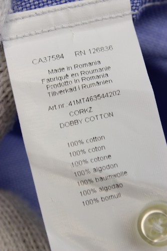 J. LINDEBERG Men Formal Shirt Size 38 15" Regular Fit Purple Spread ma6635 - Picture 6 of 6