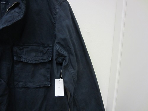 NWT 2015 Gap Fatigue Utility Jacket Navy Blue W Storage Zip Pouch Hood "XL TALL" - Picture 3 of 18