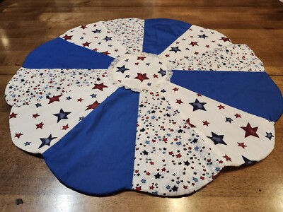 Vintage Quilted Star Doily Estate Find! Beautiful Holiday Décor! One Of A Kind 