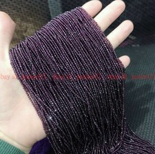 Wholesale 10 Strands 2MM Natural Amethyst Gemstone Faceted Round Loose Beads 15"