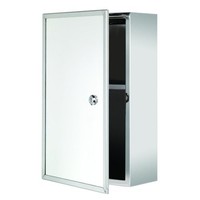 Croydex Trent Stainless Steel Lockable Medicine Cabinet Croydex Trent Stainless Steel Lockable Medicine Cabinet