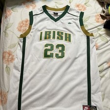 White Color Adult Large Men size JAMES IRISH Jersey