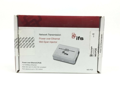 Interlogix IFS MS-POE Power Over Ethernet Injector 802.3Af Mid-Span - Picture 7 of 7