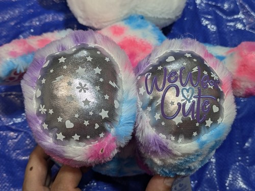 Build A Bear We Wear Cute Pink Purple Blue Silver 18" Plush 2020 - Picture 5 of 9