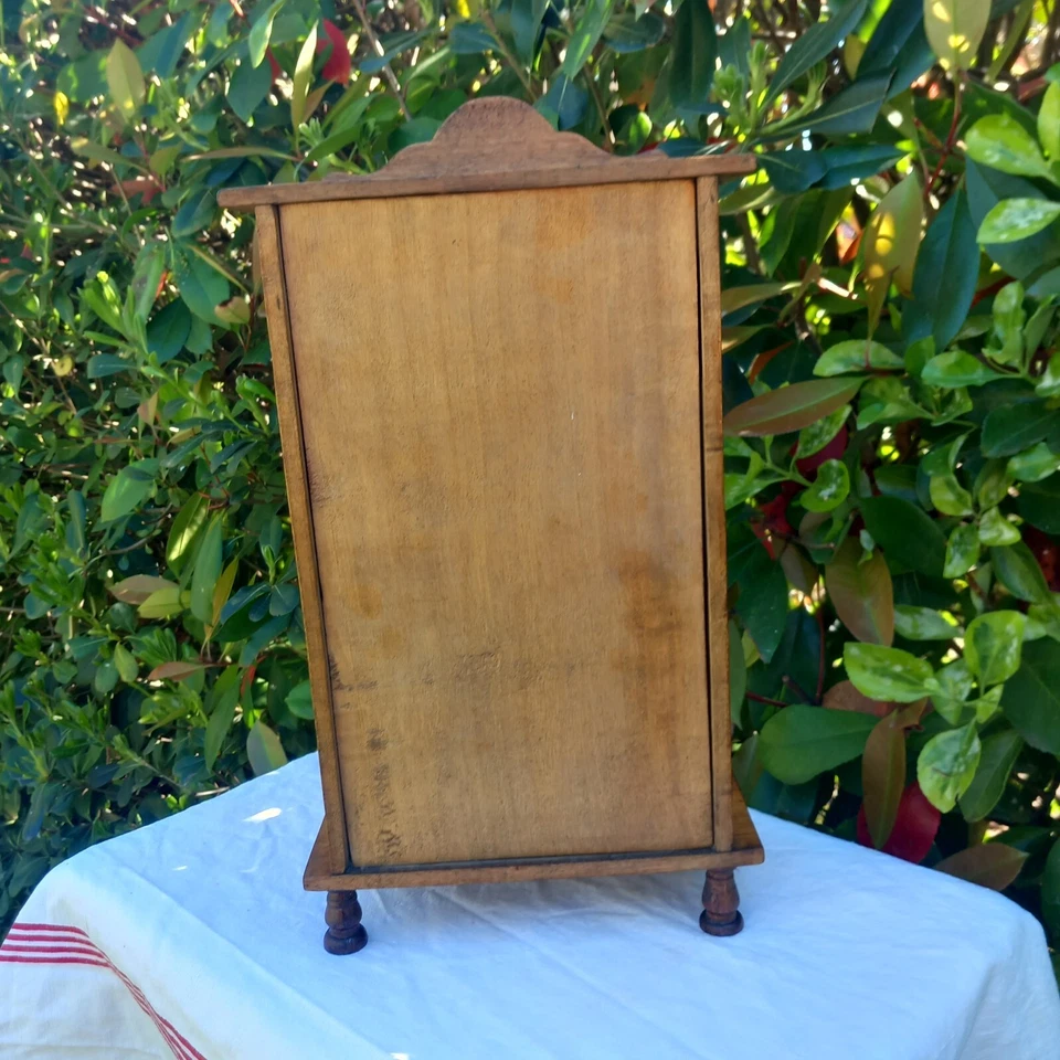 Jouet Ancien Armoire ancienne de Poupée en bois 1900 - Photo 4/4
