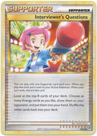 Pokemon Call Of Legends Interviewer's Questions 79/95 Uncommon Card