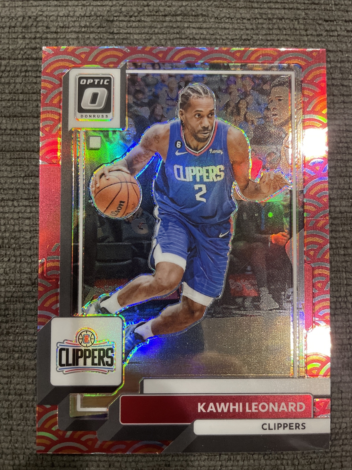 2022-23 Donruss Optic Base Photon #118 Kawhi Leonard - Los Angeles Clippers