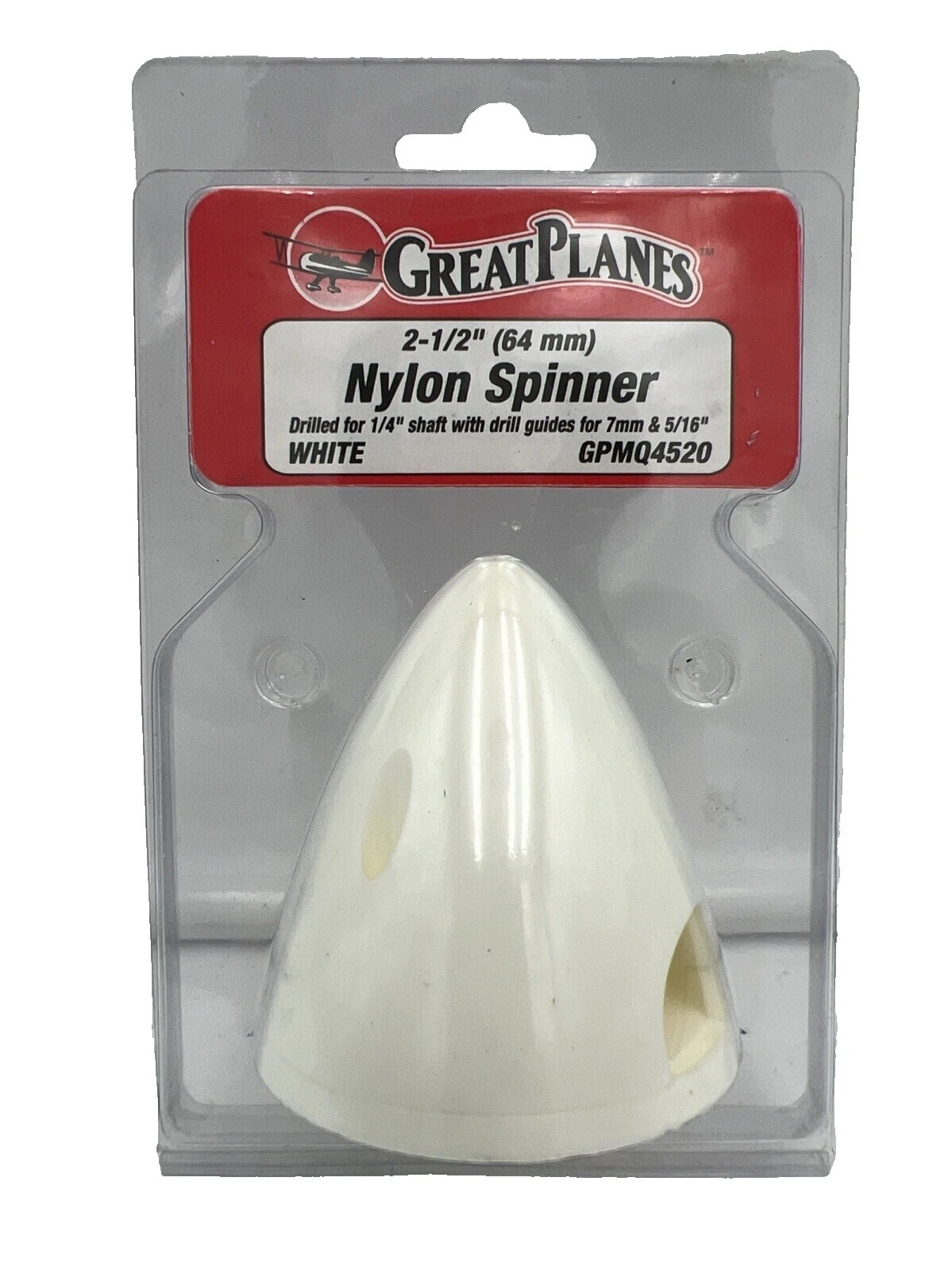 Avión RC Hobby Blanco Great Planes cuerpo Spinners