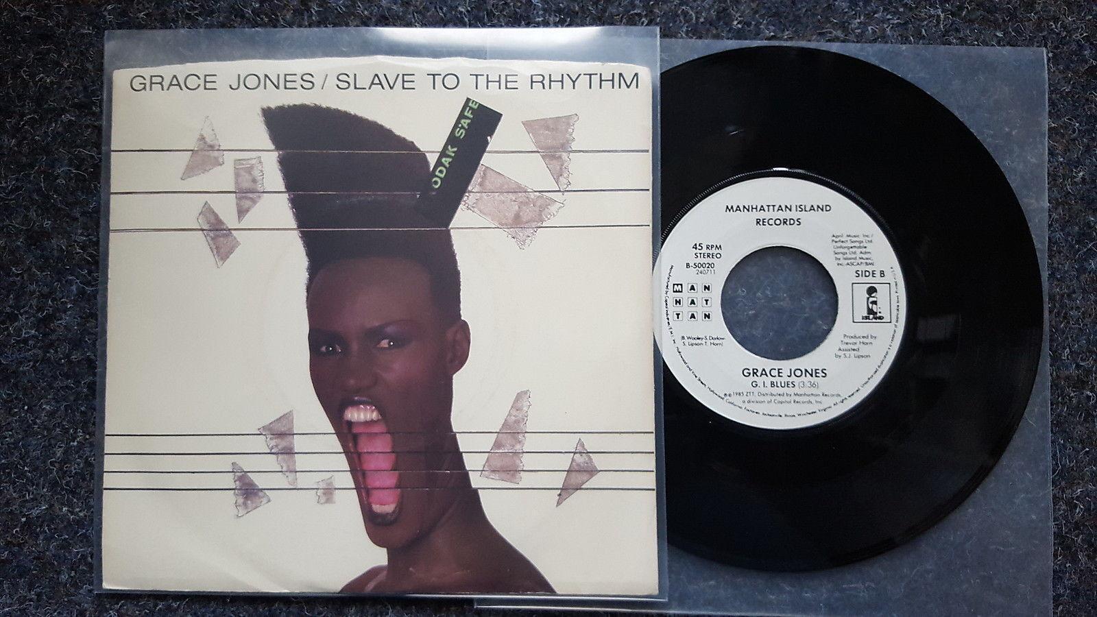7"" Single Vinyl Grace Jones - Slave to the rhythm/ G.I. Blues US WITH COVER