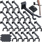 20 Pcs Guitar Hanger Wall Mount Guitar Hangers Hooks Holders with Slat Adapter 1
