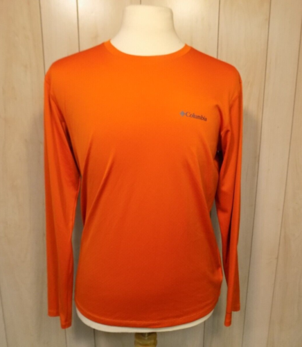 Columbia Men's Omni Freeze Zero Long Sleeve Shirt Orange Size M - Picture 1 of 6