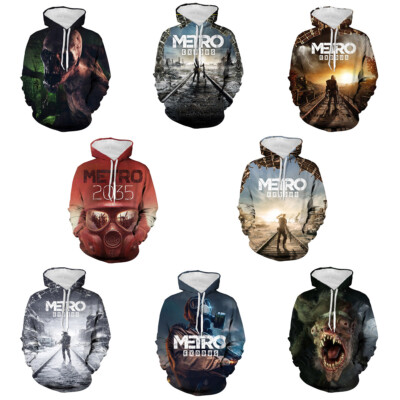 Cosplay Metro Exodus Artem 3D Hoodies Erwachsene Sweatshirt Mäntel Jacke Kostüme